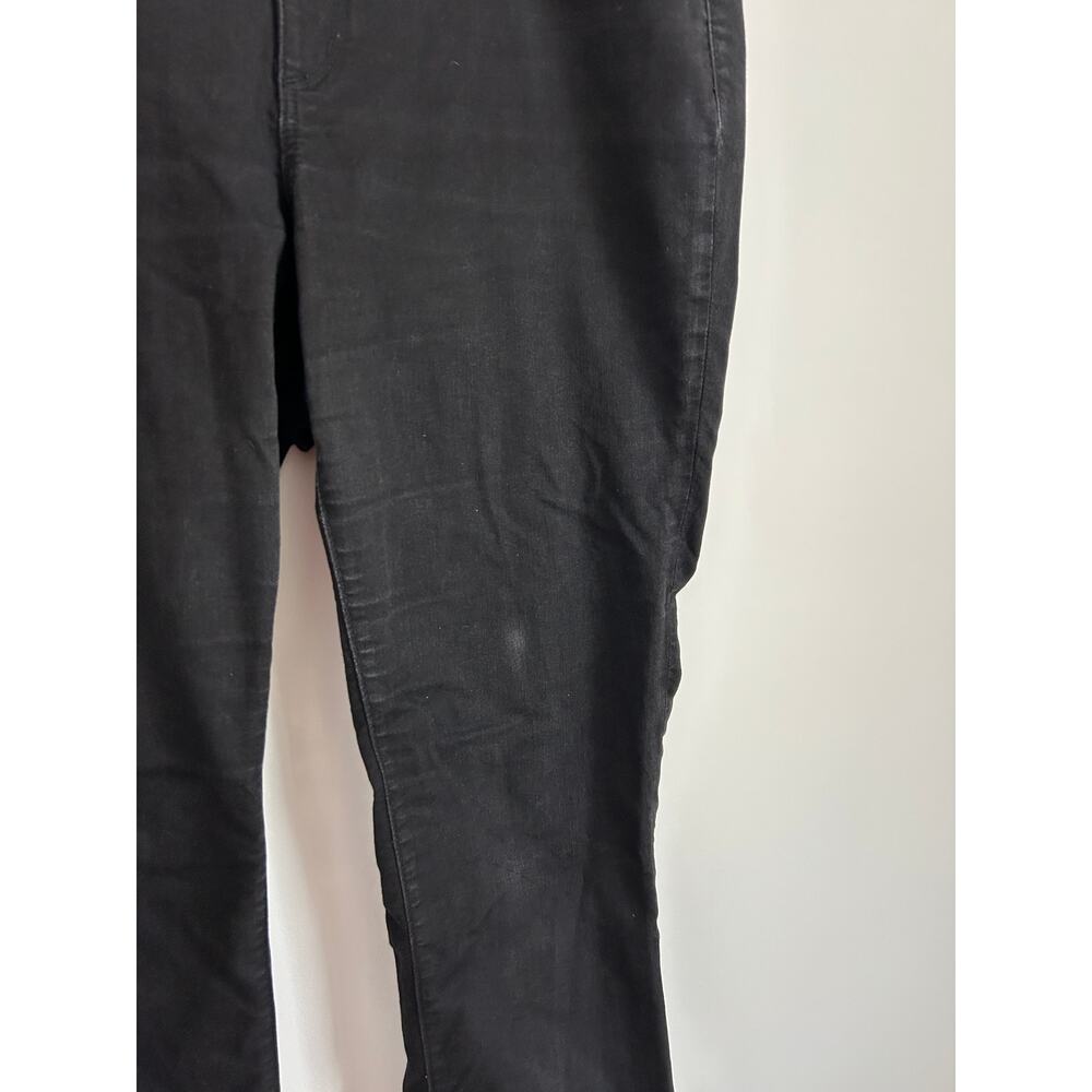 Loft Curvy Straight Black High Waist Crop Jeans 32 / 14 - Picture 4 of 10